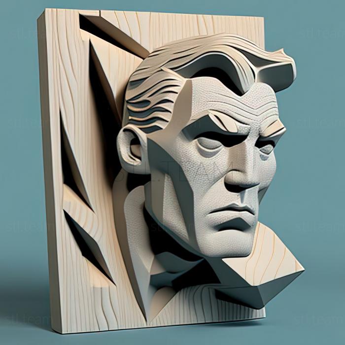 3D model Roy Lichtenstein (STL)